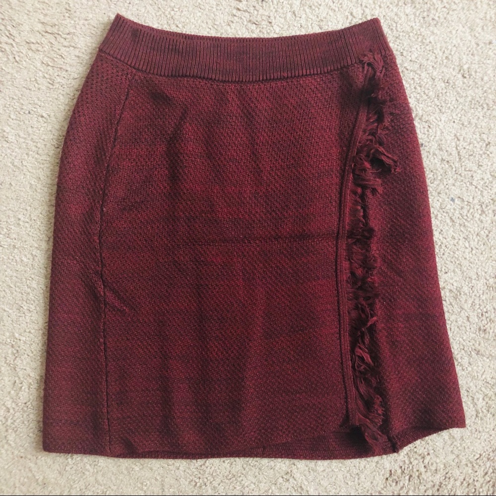 Woven knit Anthropologie skirt